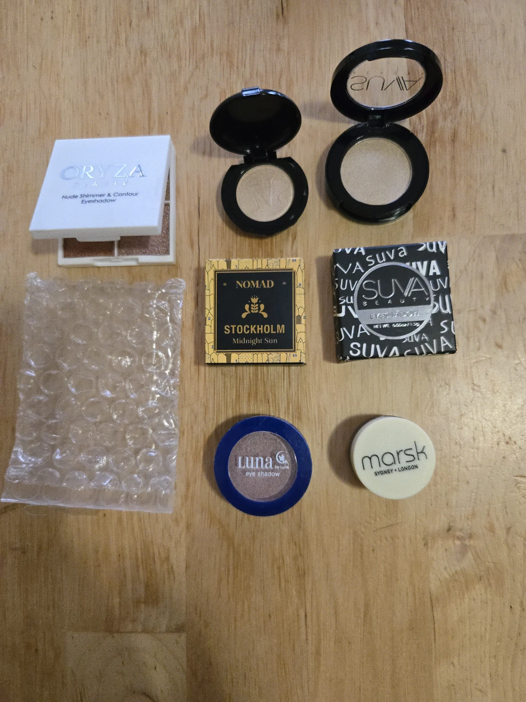 Bundle of 5 Eyeshadows: Oryza, Suva Beauty, Nomad, Luna, Marsk