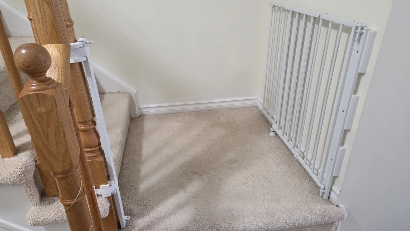 White Metal Baby Safety Gate