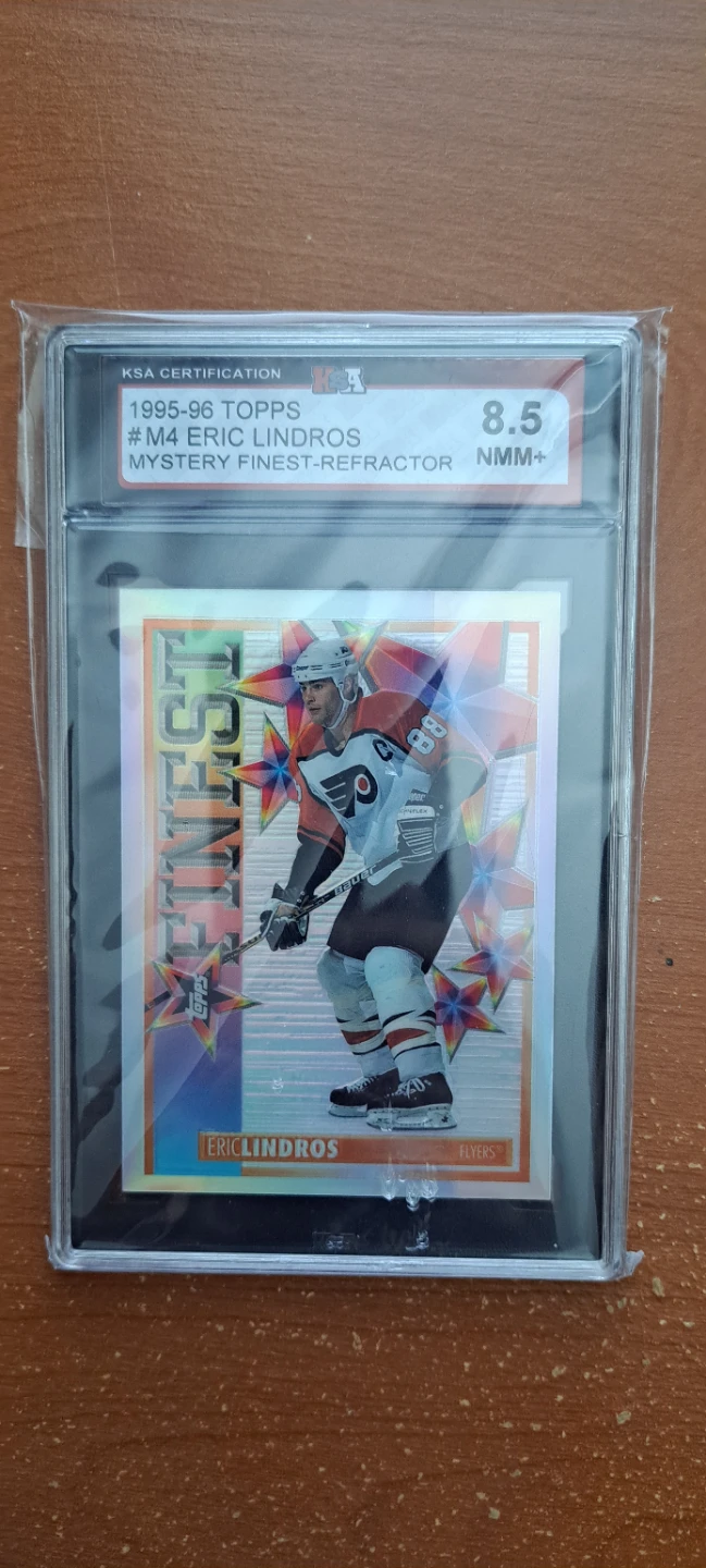 🌱1995-96 Topps Eric Lindros Mystery Finest-Refractor RC Card
