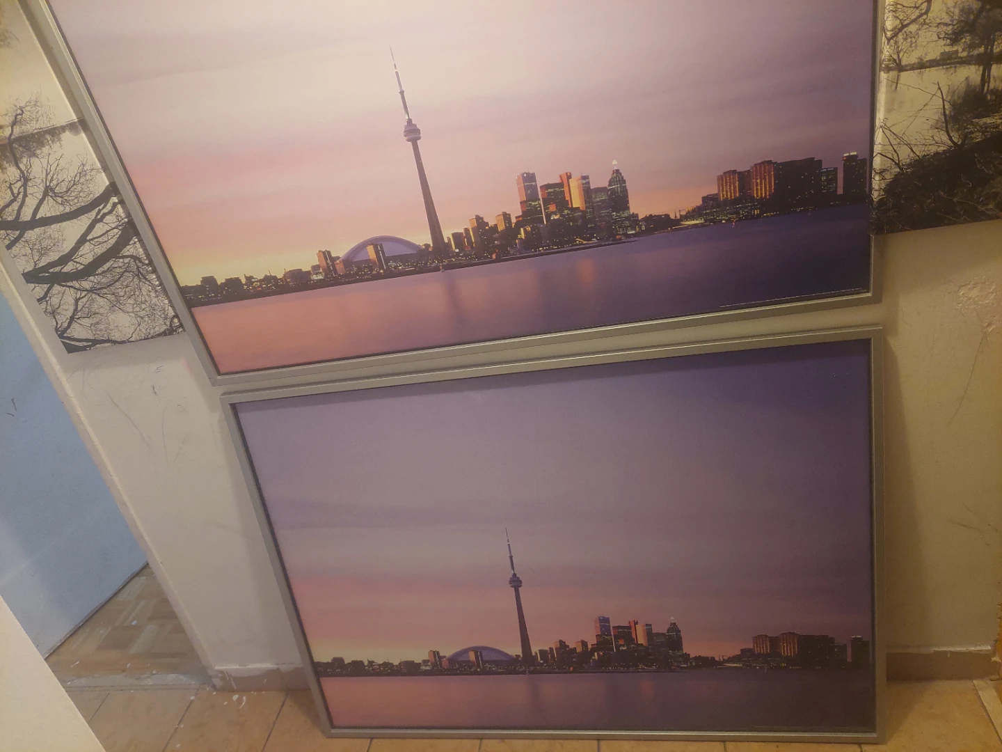 Set of 2 Toronto Skyline Framed Art Prints