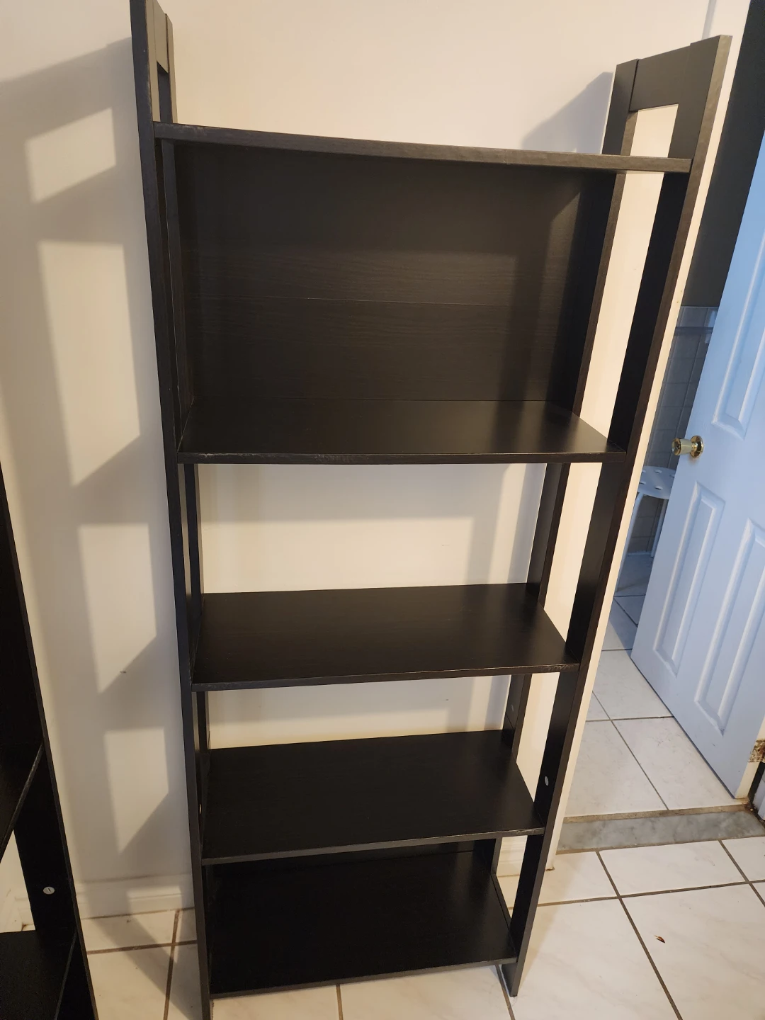 Set of 5 Black Ladder Bookshelves
