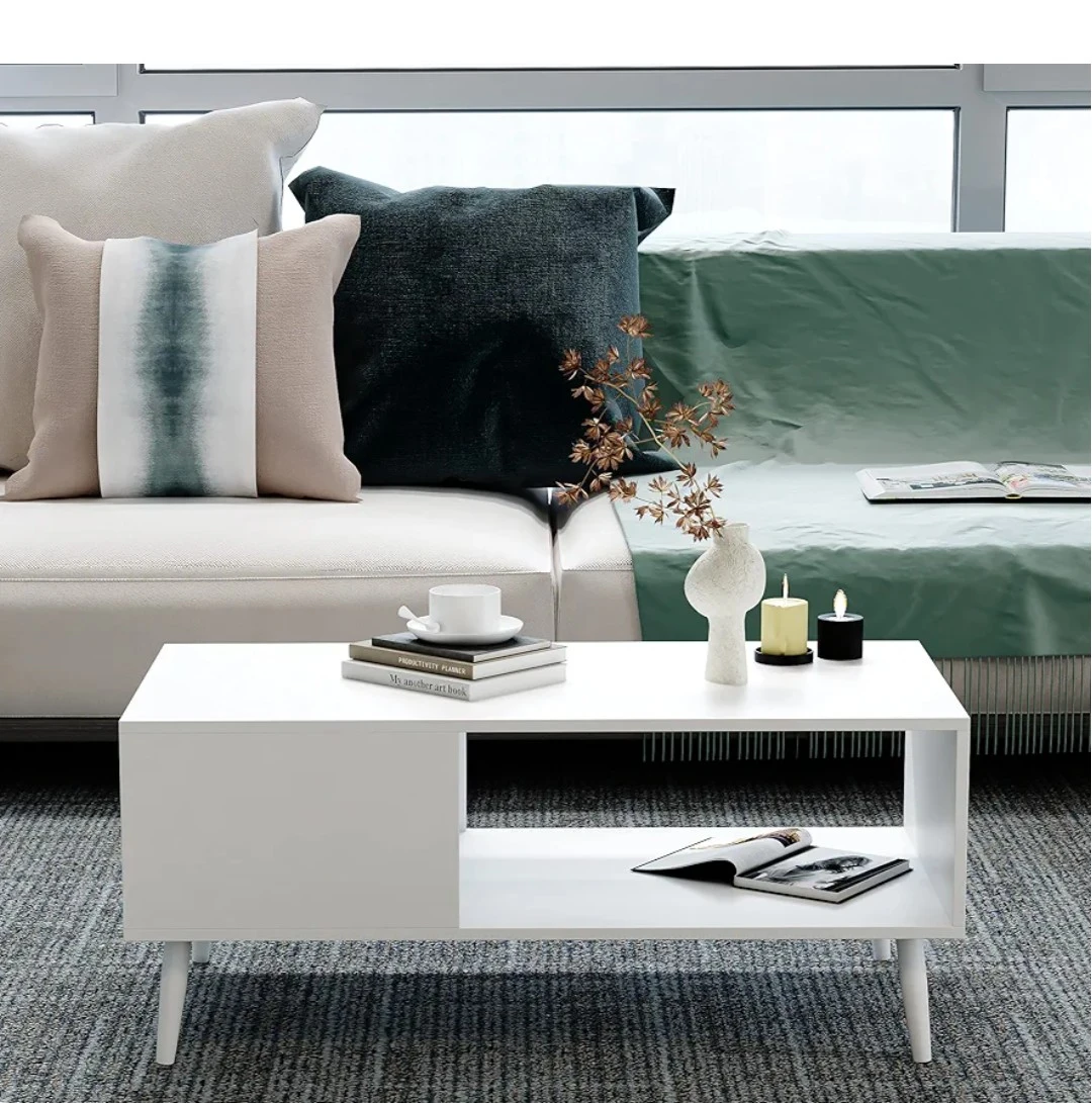 Modern White Coffee Table – Sleek, Minimal & Easy to Clean