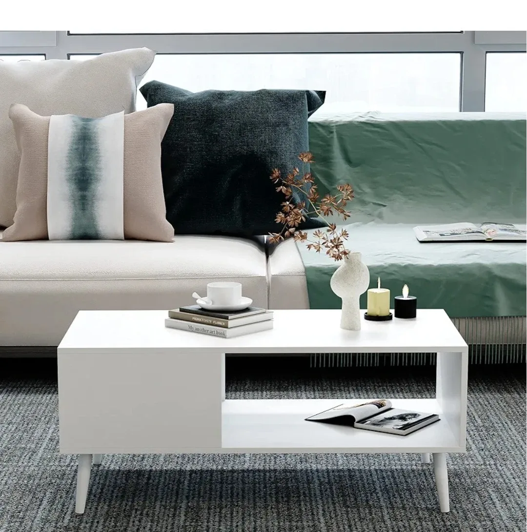 Modern White Coffee Table – Sleek, Minimal & Easy to Clean