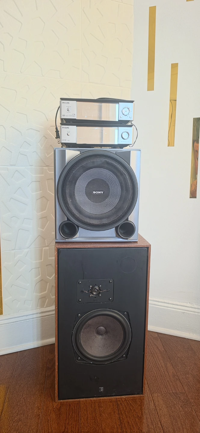 Sony Subwoofer and Philips Speakers System