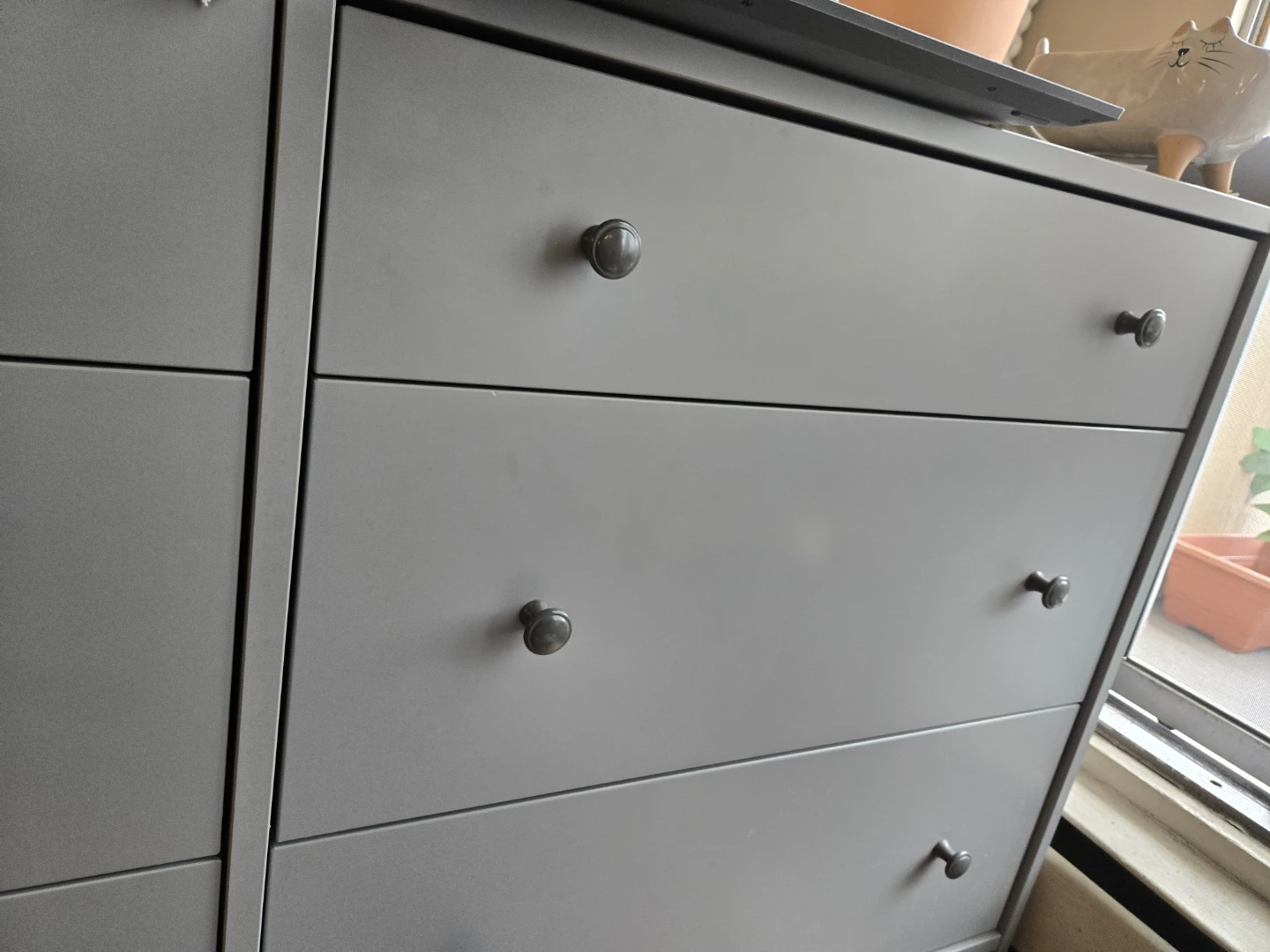 IKEA HAUGA 6-drawer dresser, gray - photo 4