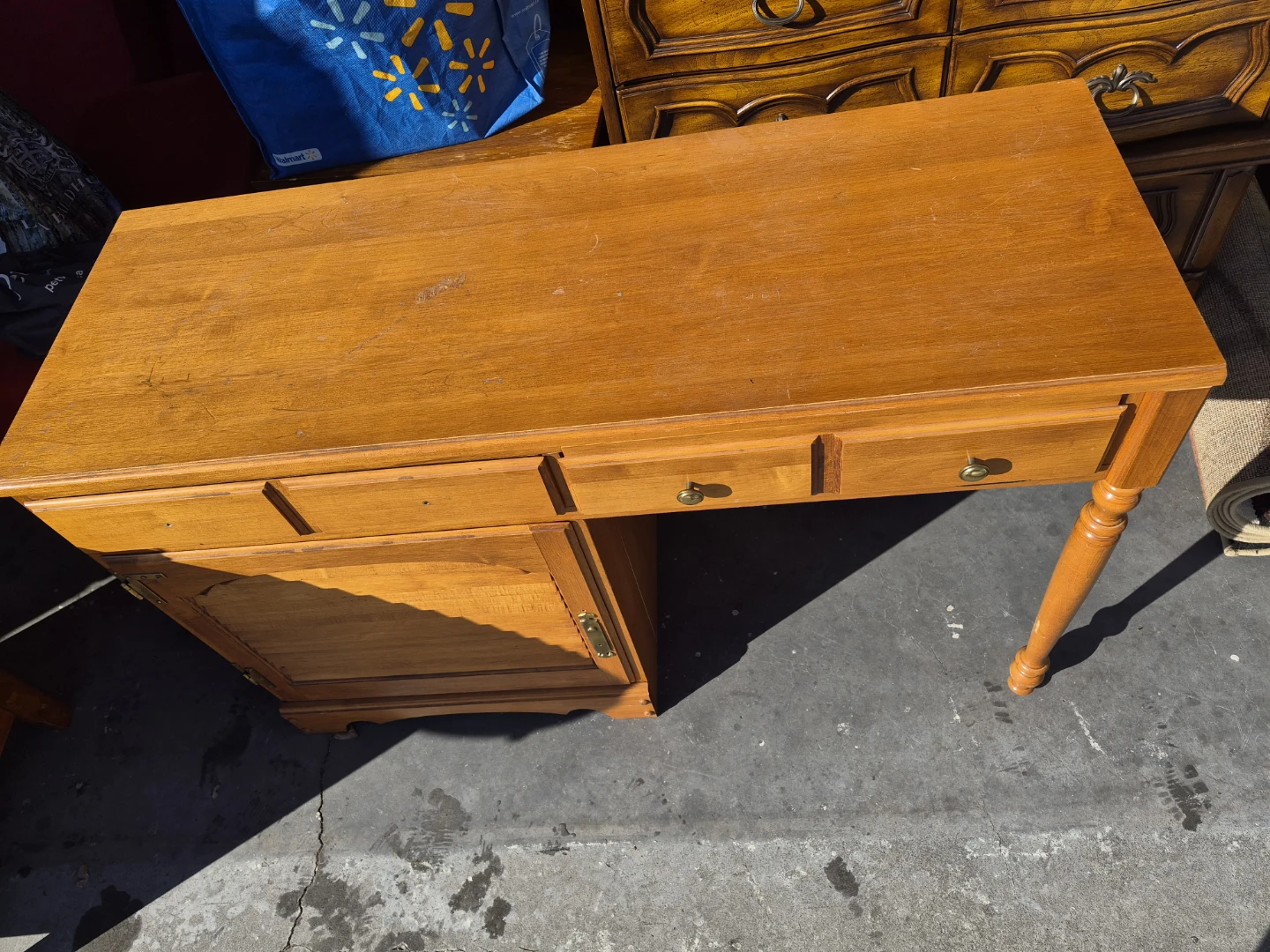 Wooden Desk with Chair