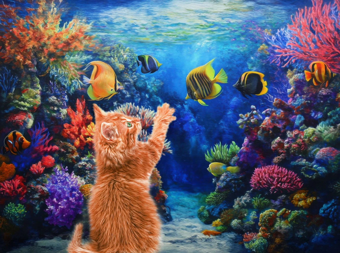 Cat Aquarium 1000 Piece Jigsaw Puzzle - photo 2