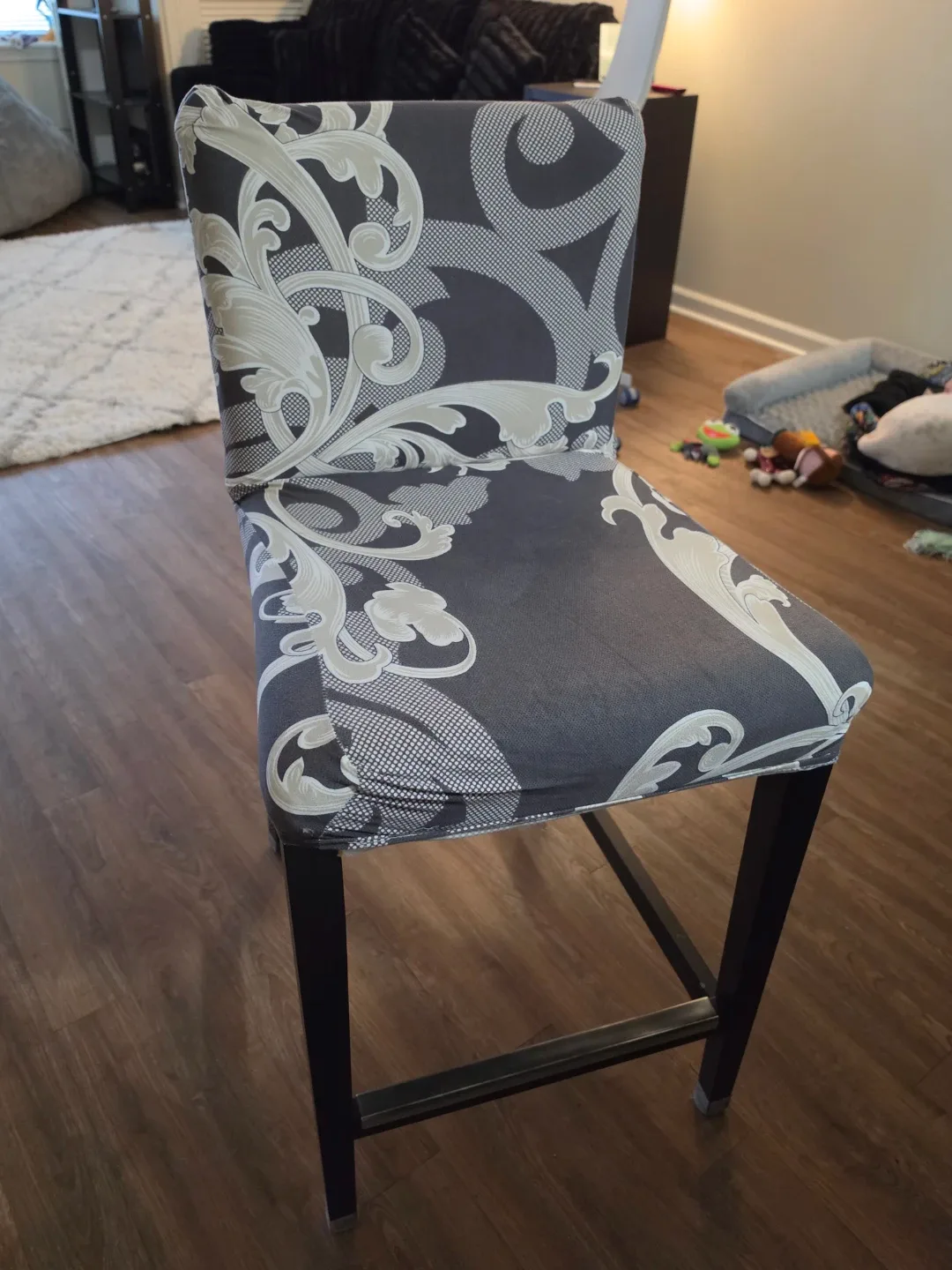 3 IKEA Bar Stools with covers