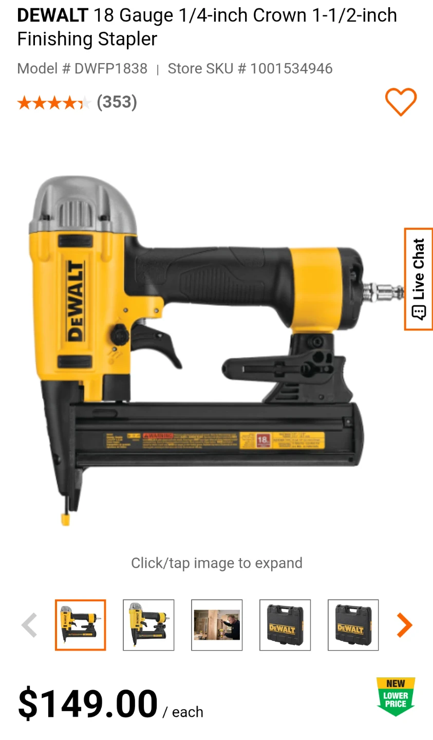 DEWALT 18 Gauge Brad Nailer - photo 2