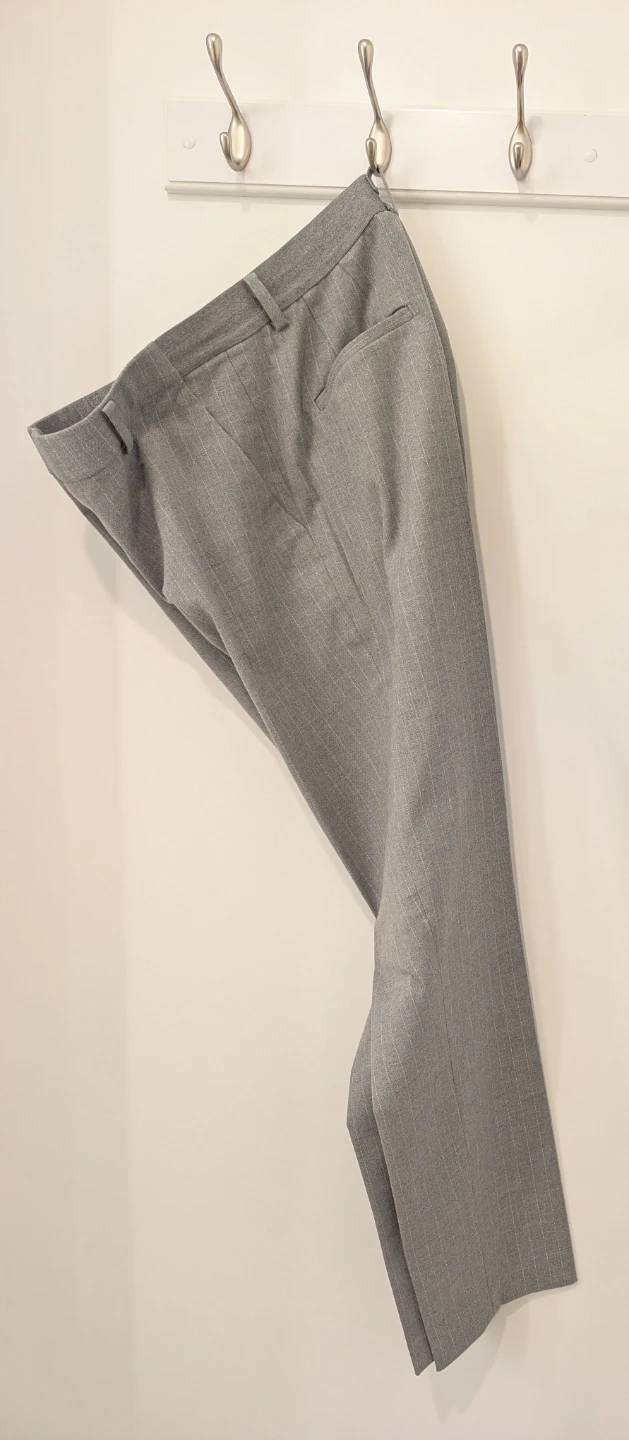 UNIQLO Grey Pinstripe Pants Size S