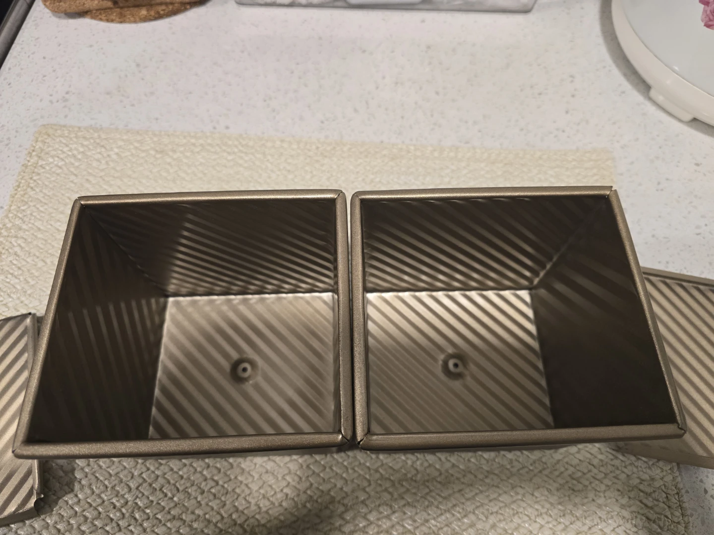 2x Square Loaf Pan Baking Molds - photo 2