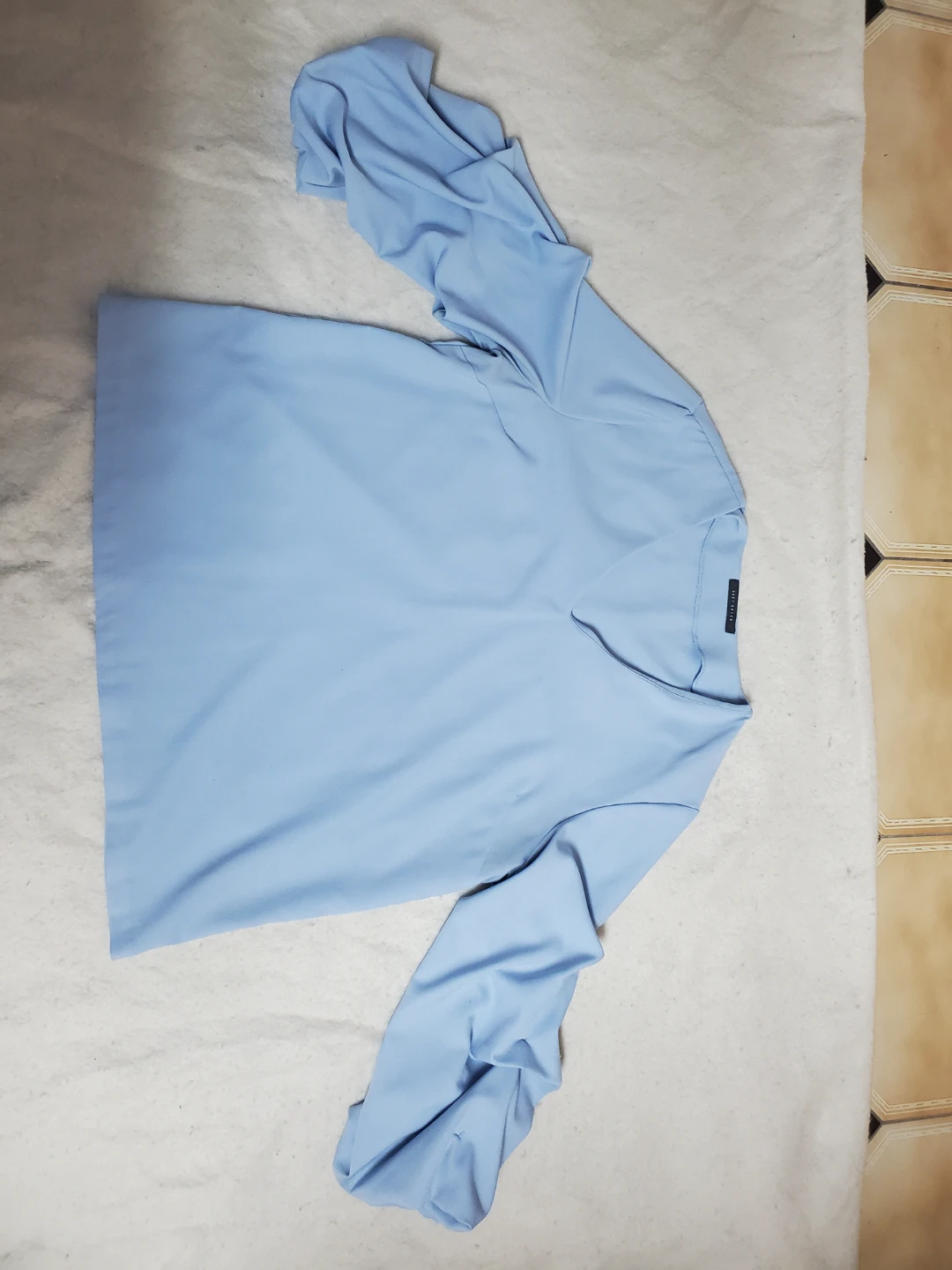 Light Blue Long Sleeve Blouse
