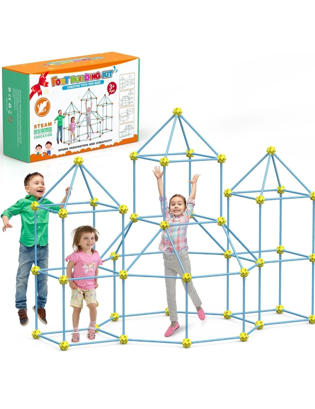 Creative Fort Building Kit for Kids - 146 Pieces - photo 4