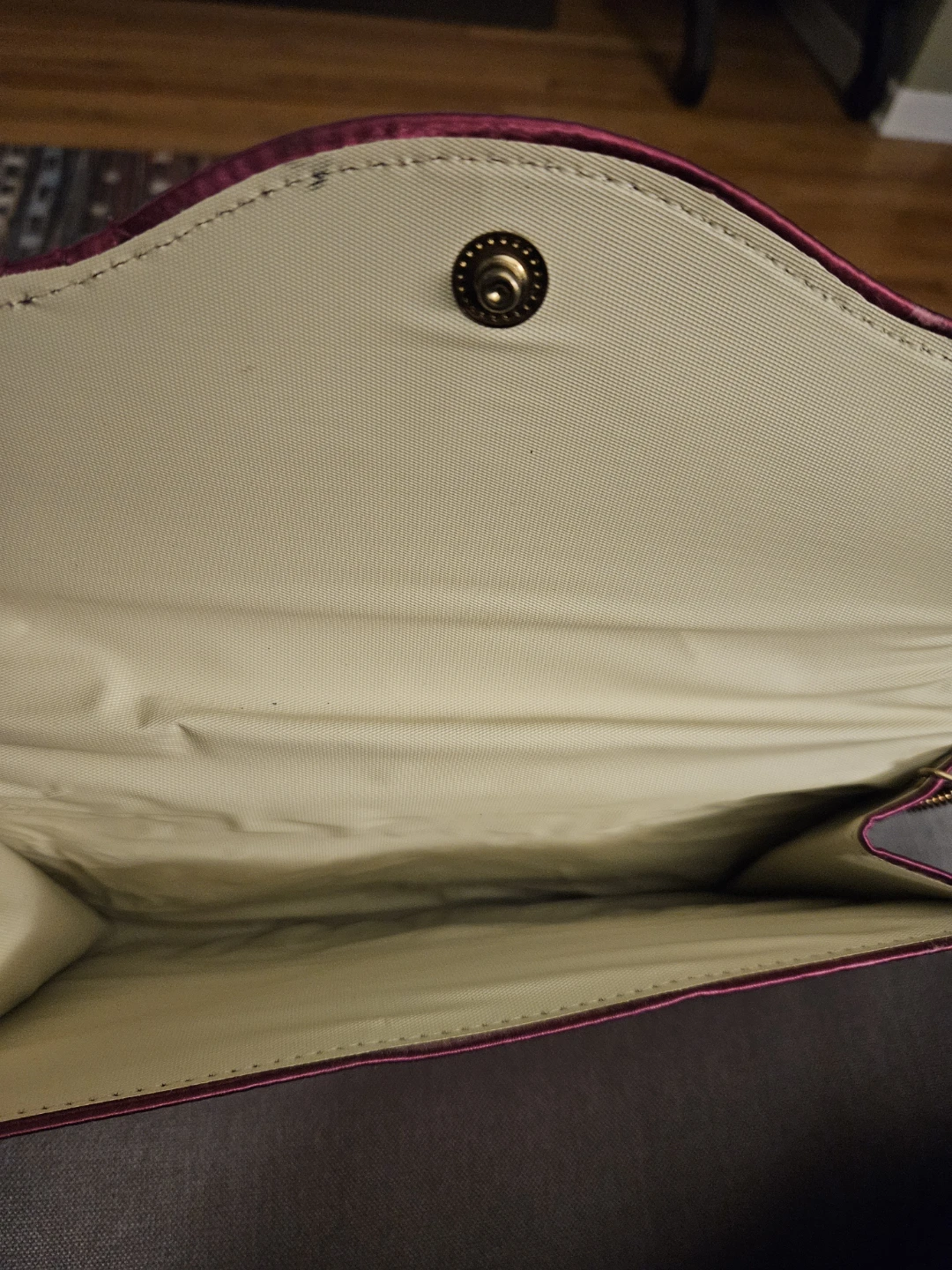 Satin Clutch Purse with Chain Strap - photo 4