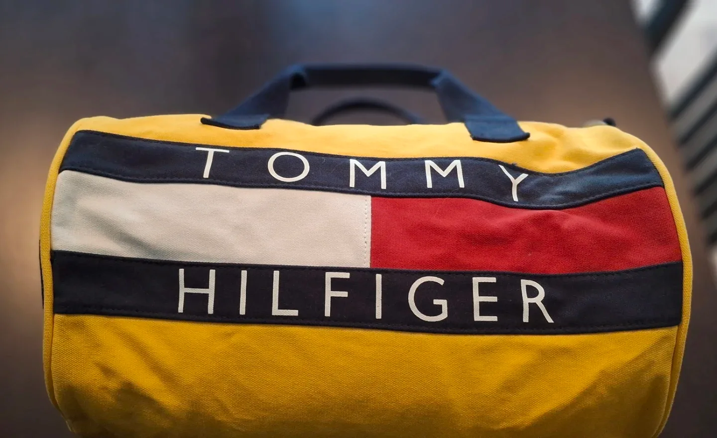 Vintage mini Tommy Hilfiger Yellow Duffle Bag purse - photo 3