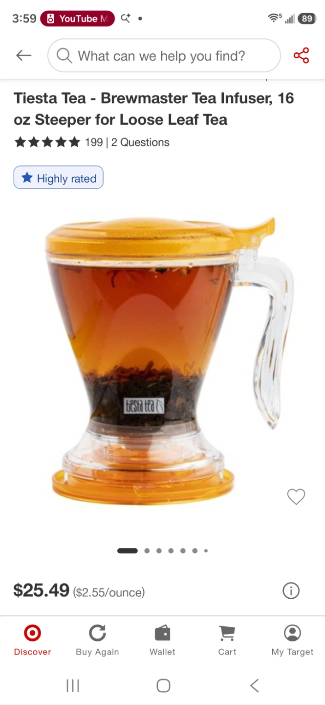 Tiesta Tea Brewmaster 16 oz Loose Leaf Tea Infuser🌱