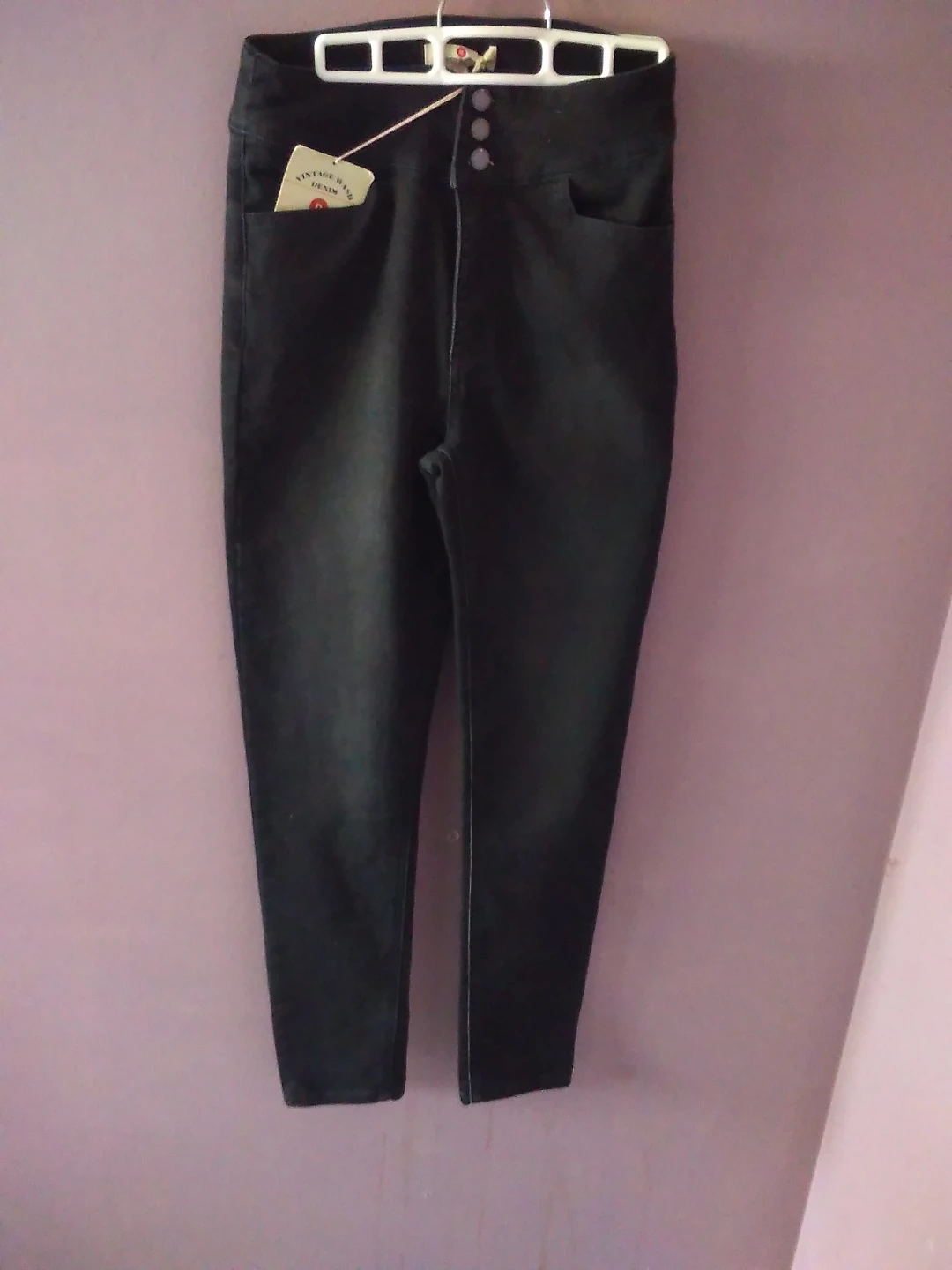 Jeans.  Skinny.  High Waisted. Black. Size 10, Long. - photo 2