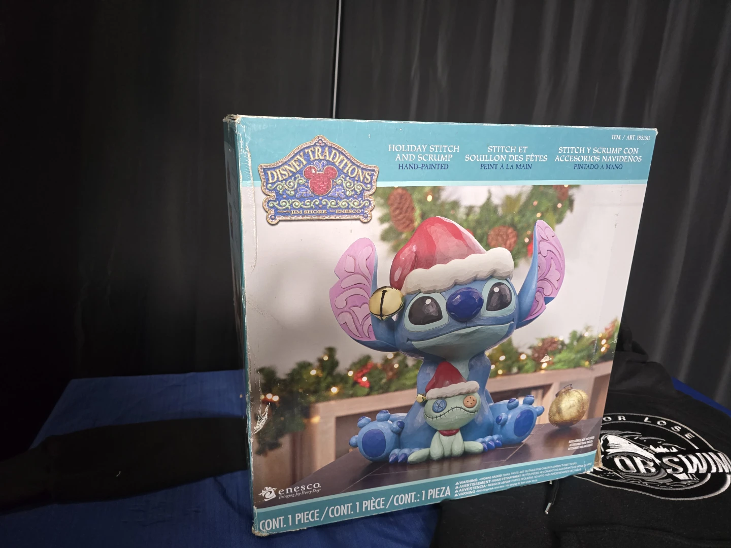 Disney Traditions Jim Shore Stitch and Scamp Holiday Figurine