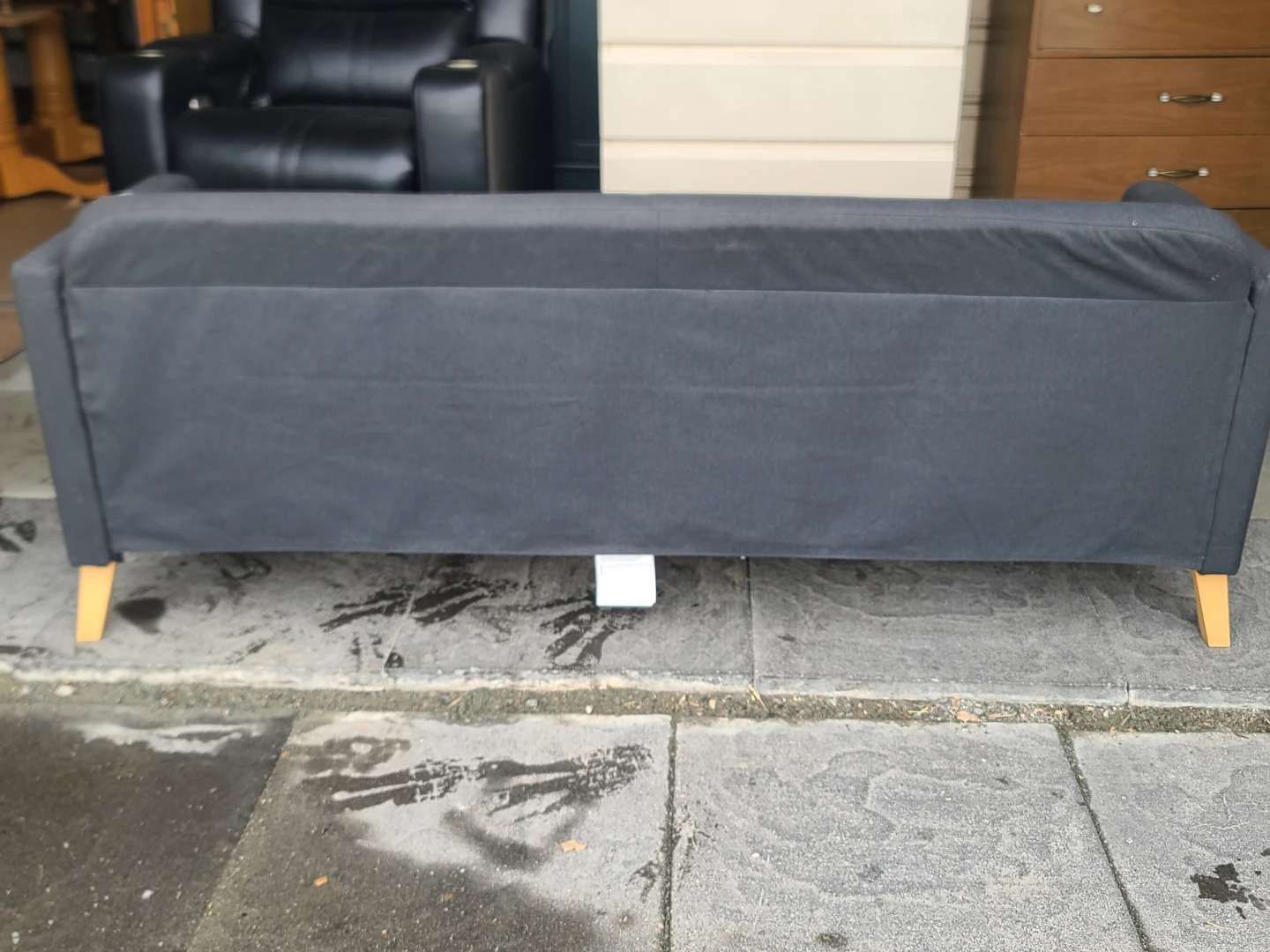Dark Grey Fabric Sofa - photo 4