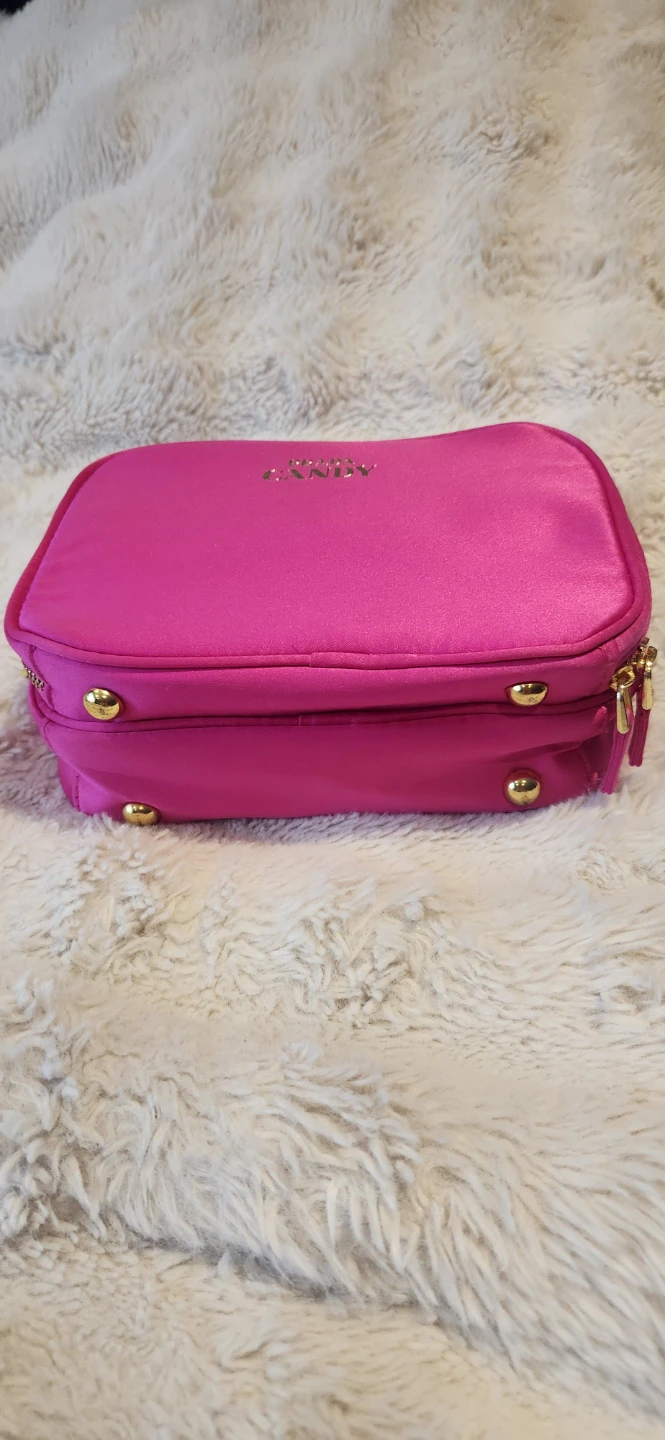 PRADA CANDY Pink Makeup Pouch Travel Bag - photo 3