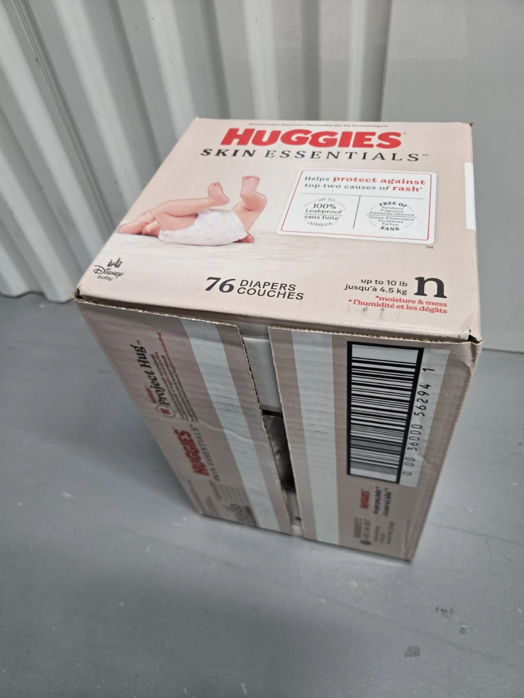Huggies Skin Essentials Diapers - Size N (Up to 10 lbs) -x  76