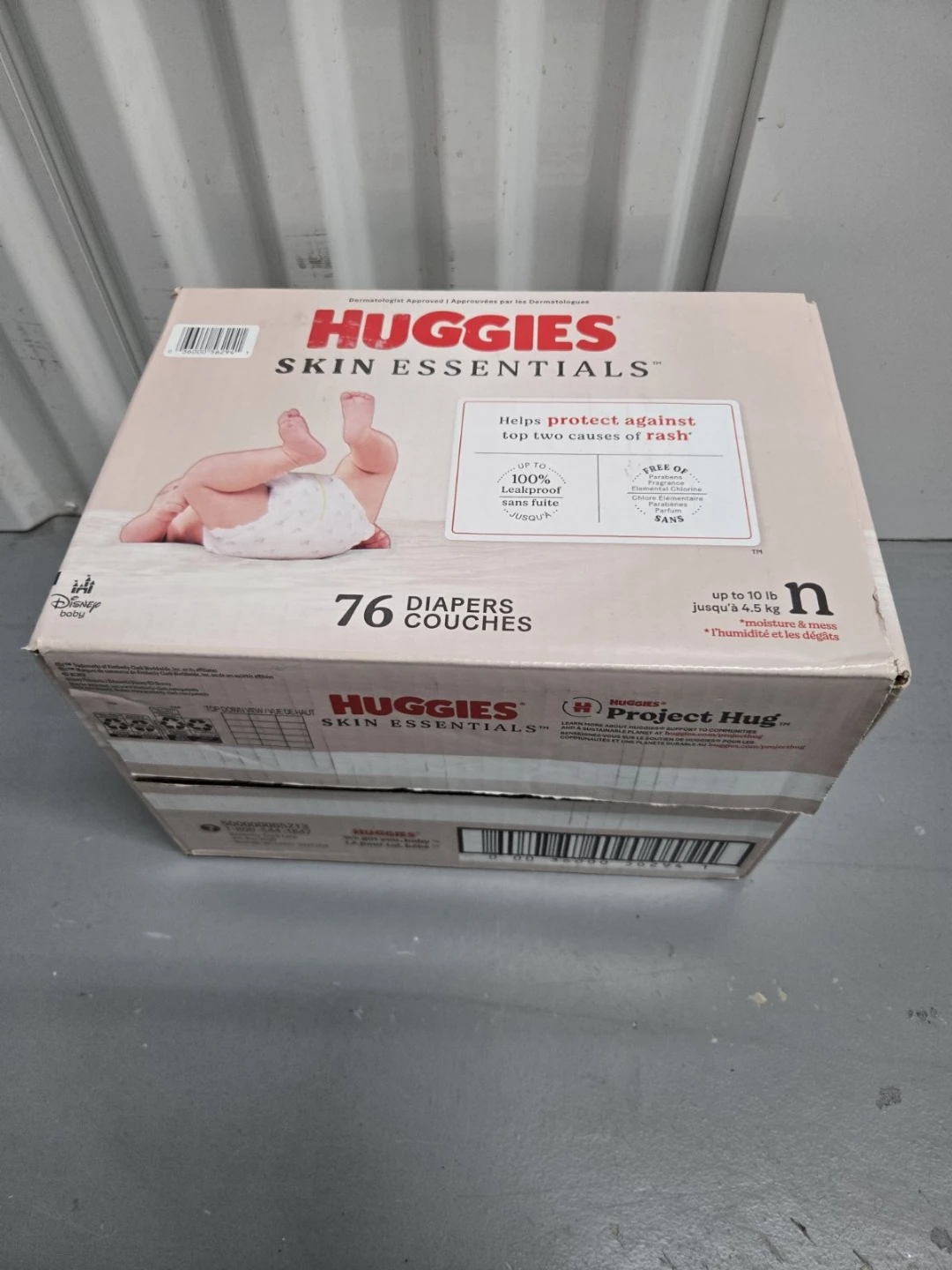 Huggies Skin Essentials Diapers - Size N (Up to 10 lbs) -x  76 - photo 2