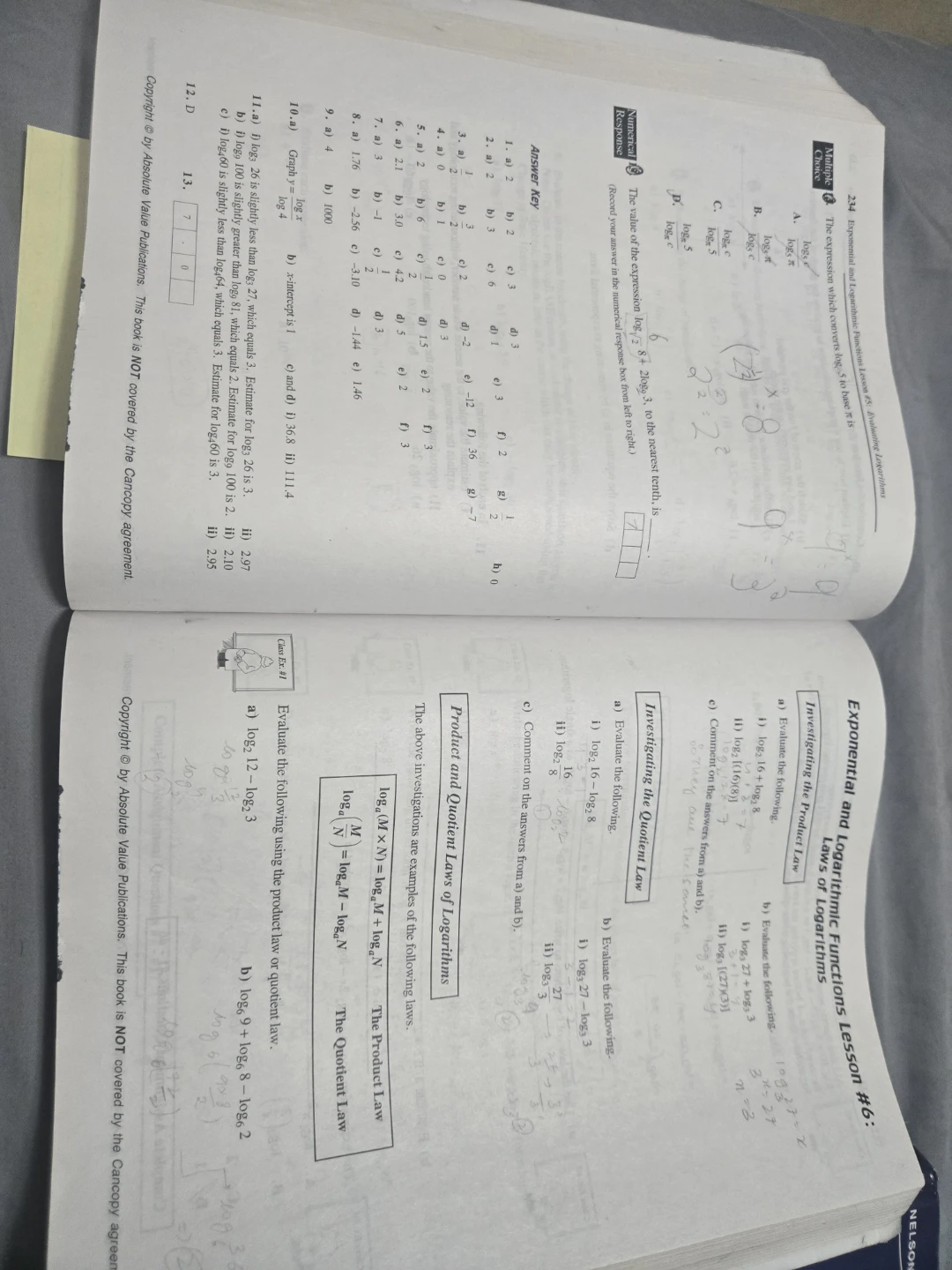 iWrite Math 12 Foundations of Mathematics Book - photo 3