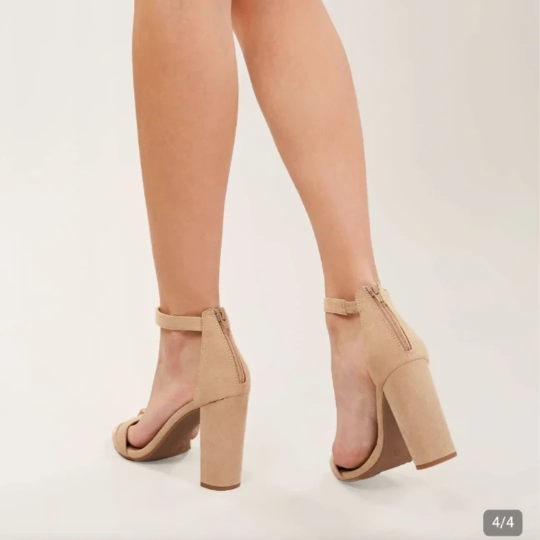 Suede Block Heels - Size 6 - photo 2
