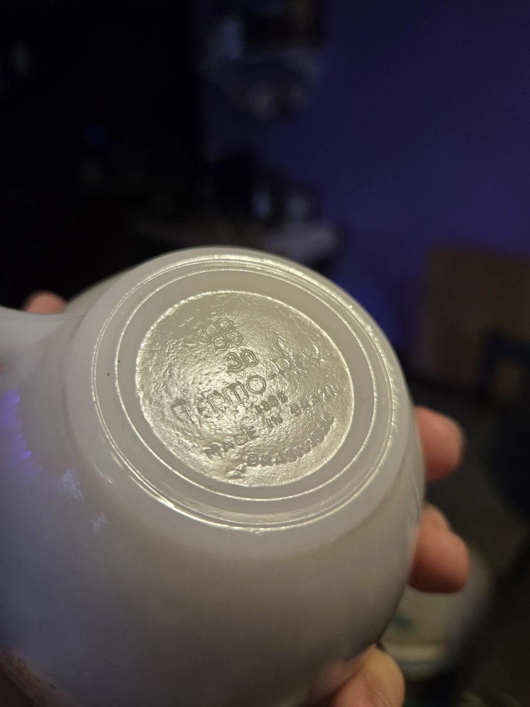 Homemade Termo-Rey Milk Glass Mug candles - photo 2