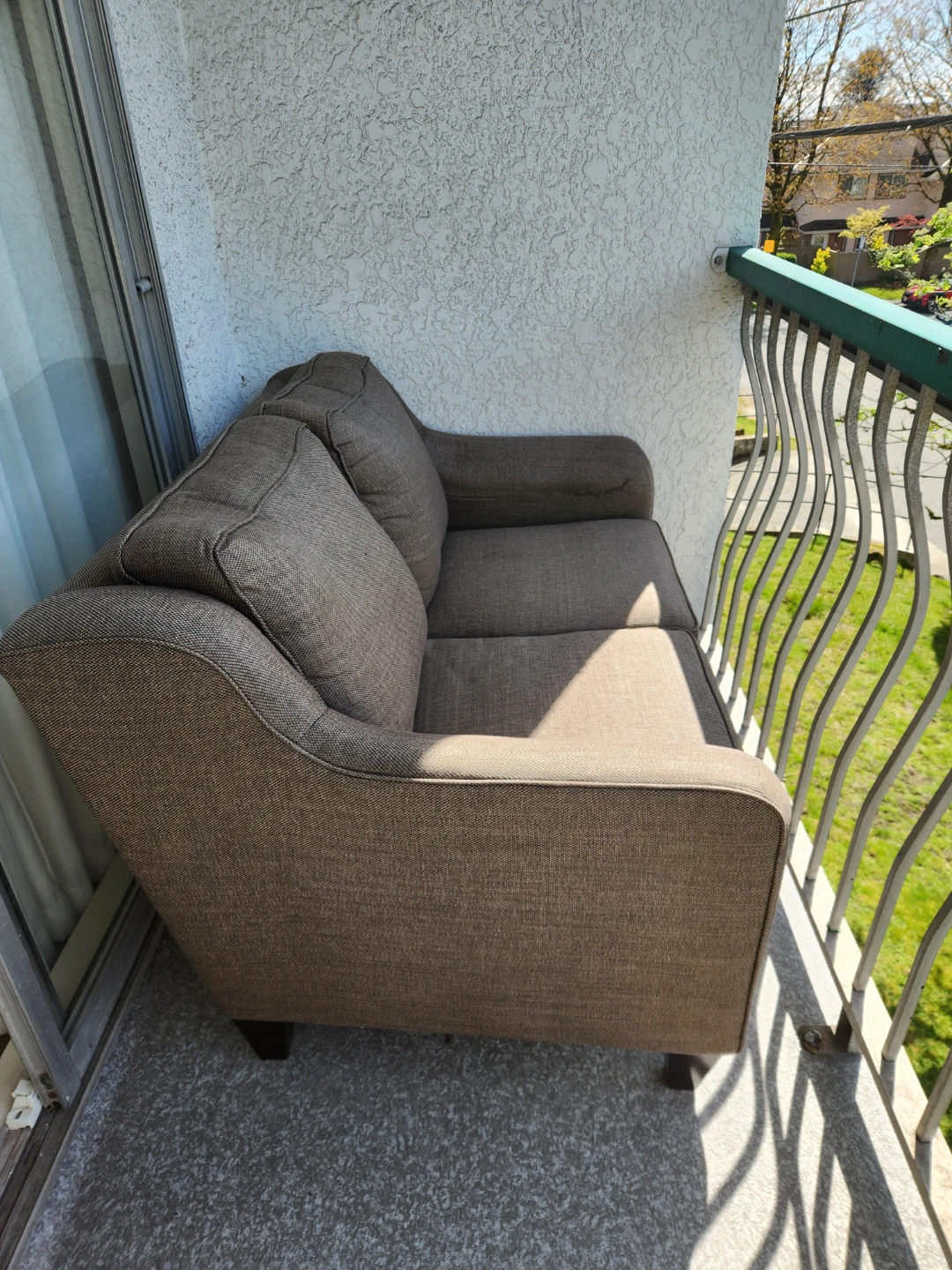 Light Brownish Loveseat Sofa - photo 2