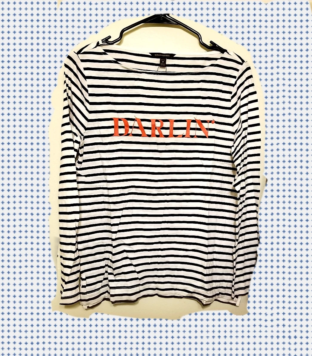 NWT Banana Republic Petite M Striped "Darlin" Long Sleeve Top - photo 3