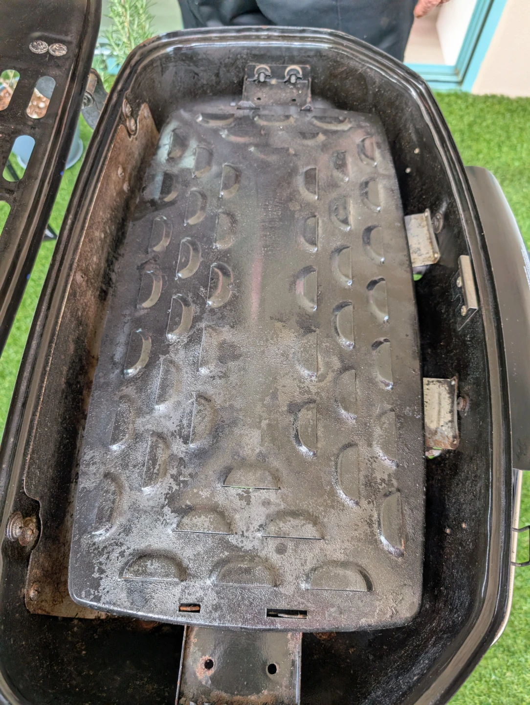 Blue Portable Propane Grill double (independent)fire - photo 3