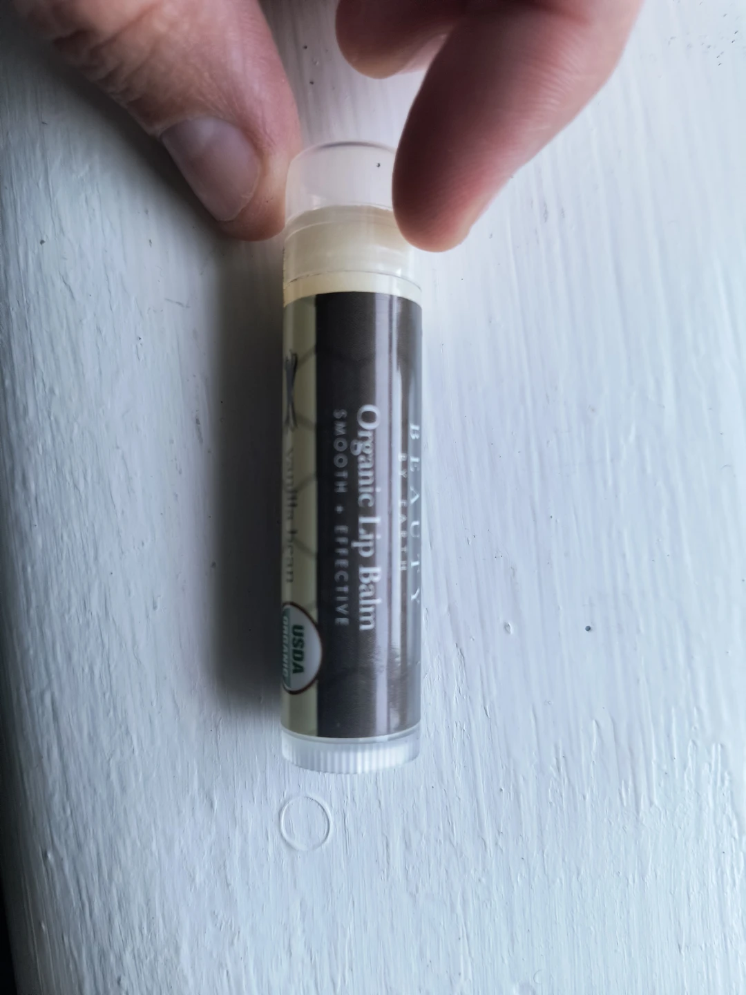 SEALED beauty By Earth Organic Vanilla Bean Lip Balm