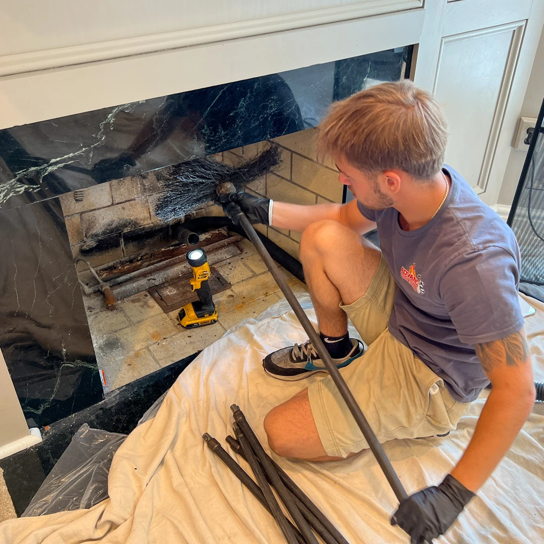 Fireplace cleaning