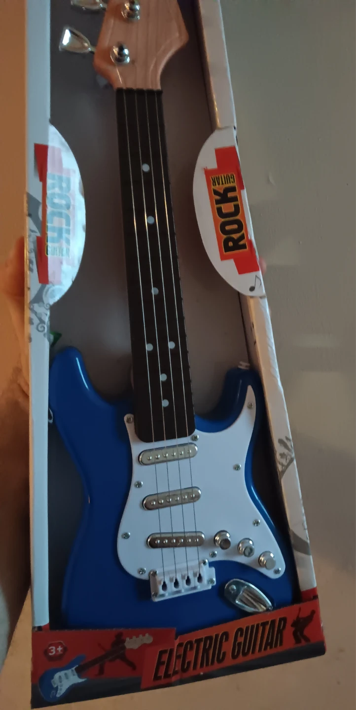 Blue Electric Guitar Toy in Box - photo 2