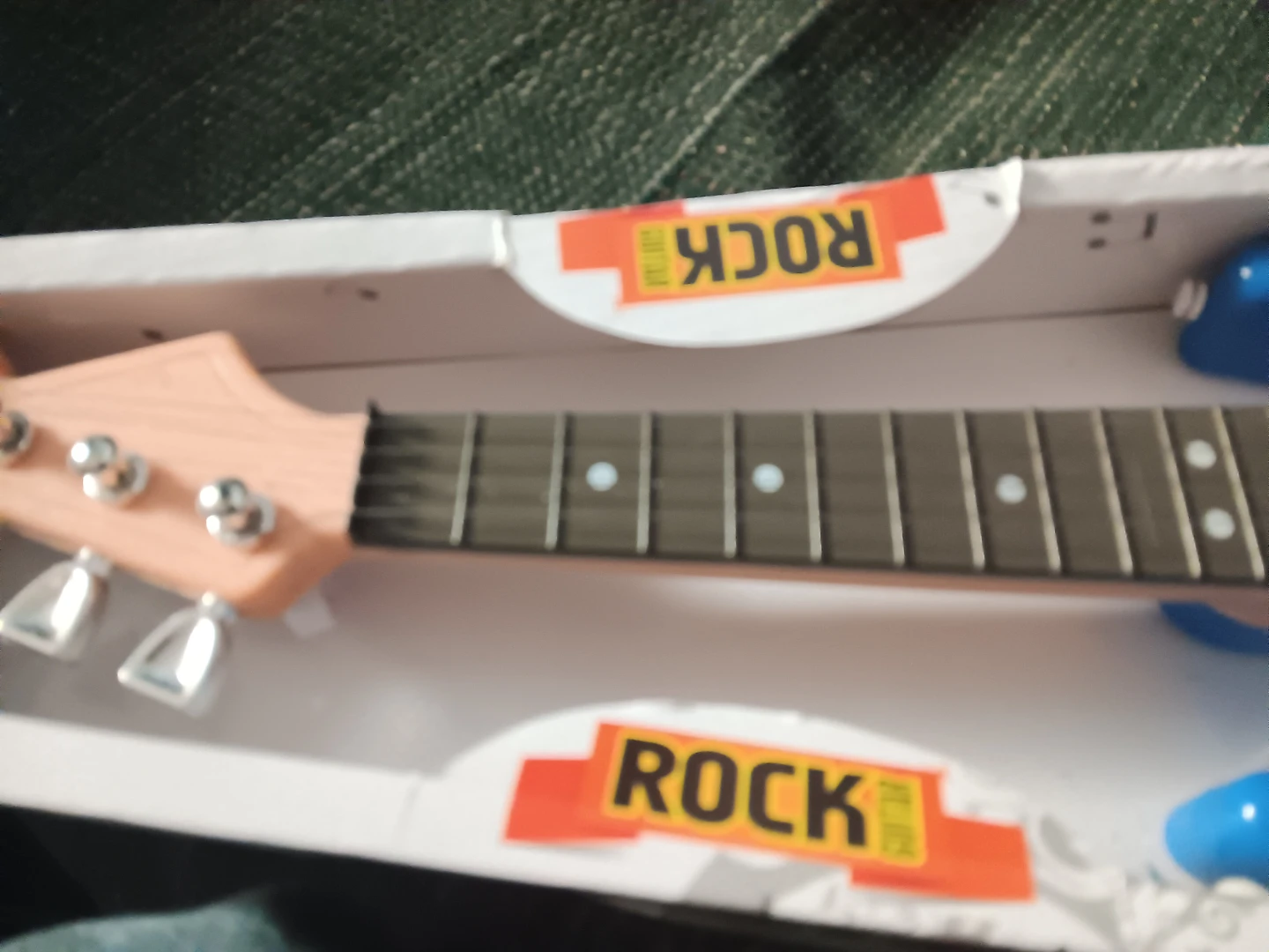 Blue Electric Guitar Toy in Box - photo 3