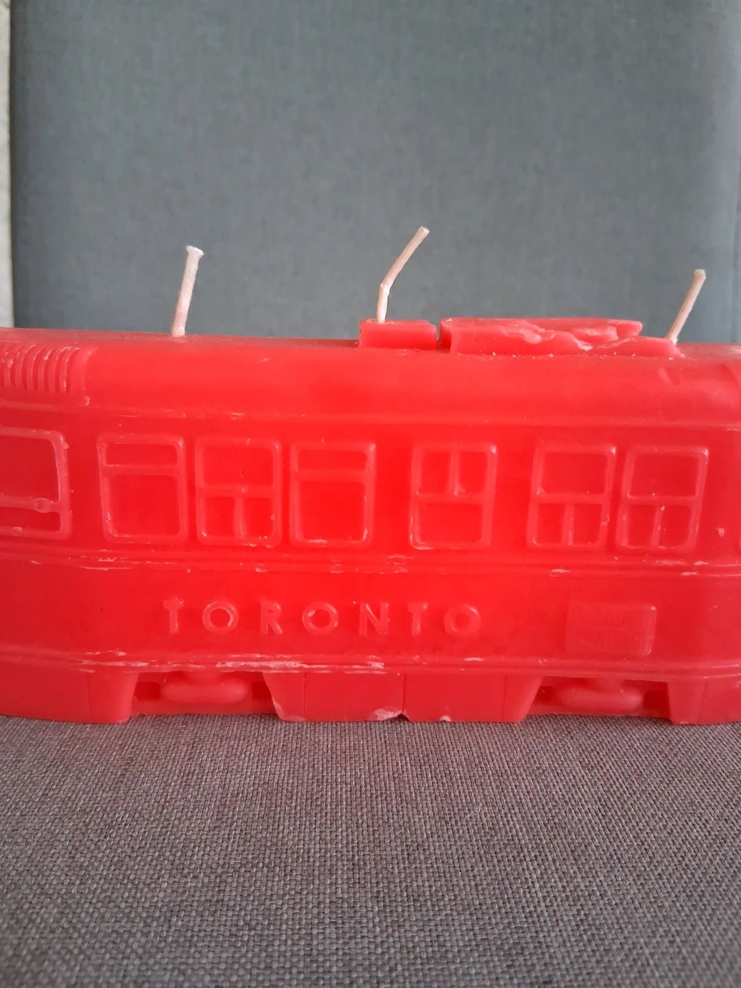 TTC Red Toronto Streetcar Candle - photo 2
