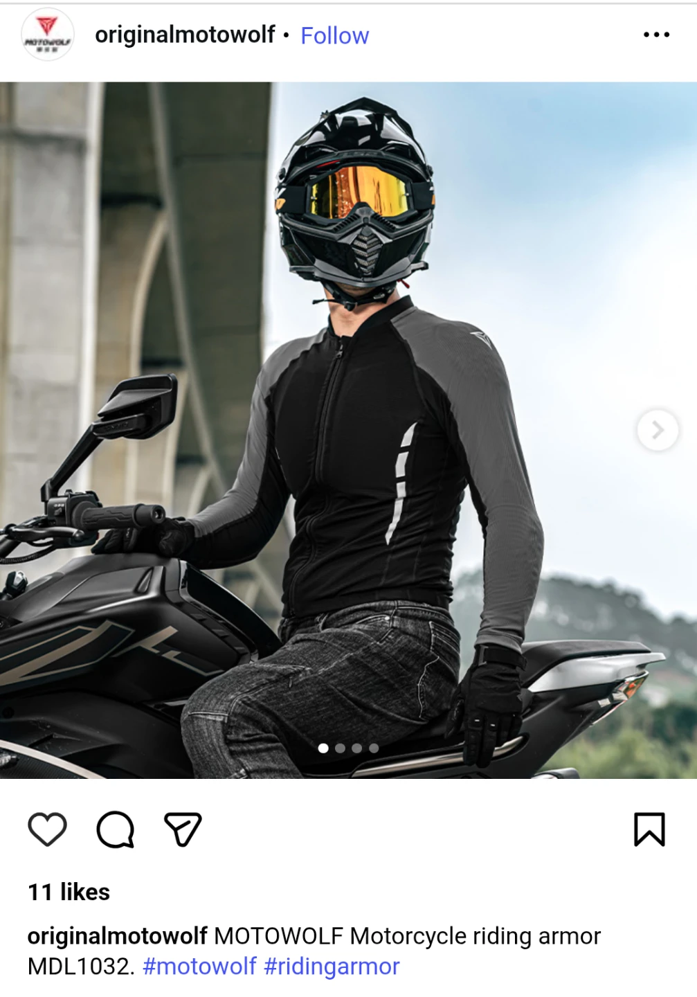 MotoWolf Riding Armor For Men ( 165-175cm/65-80kg) - photo 2