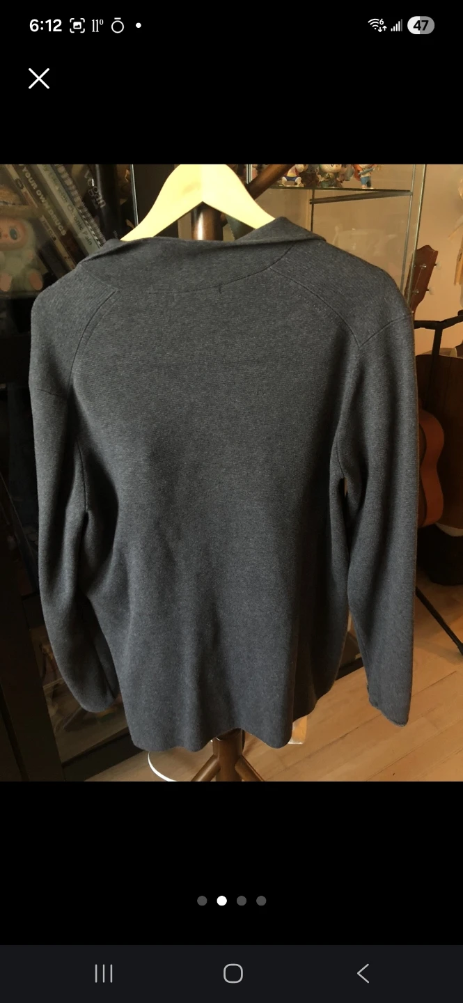 Uniqlo Cardigan Sweater Grey Size L - photo 2