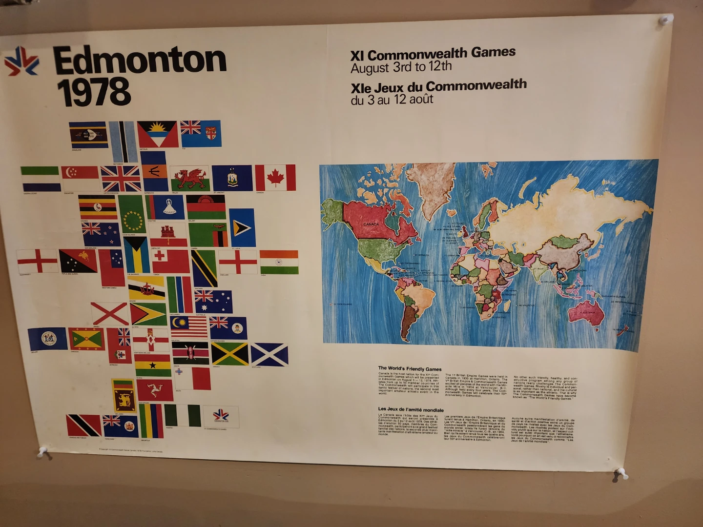 Edmonton 1978 XI Commonwealth Games Poster - photo 2