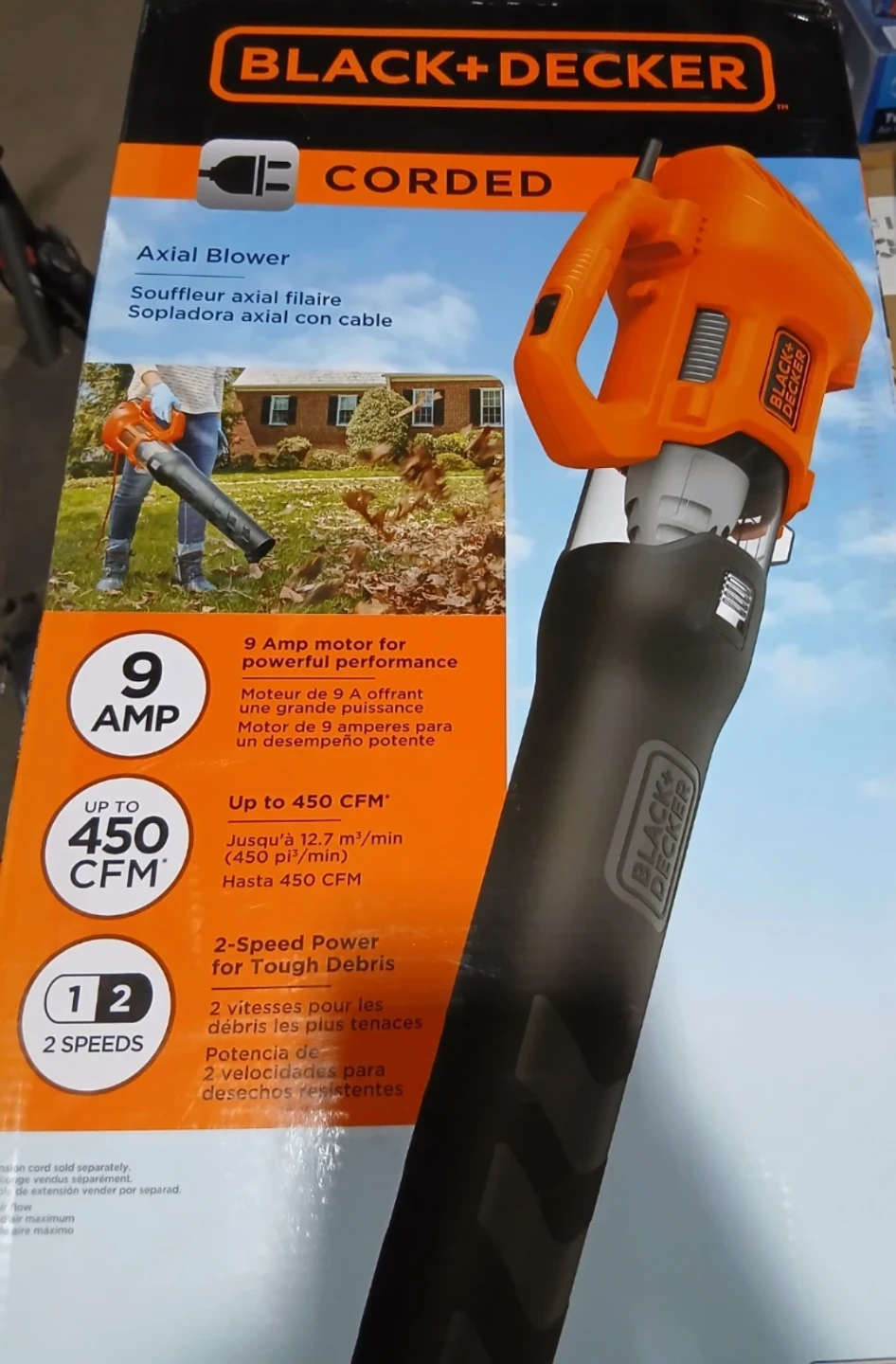 BLACK+DECKER Corded Axial Blower