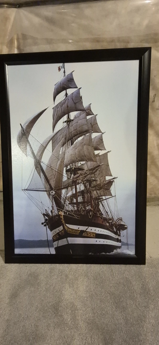 Framed Tall Ship Art Print