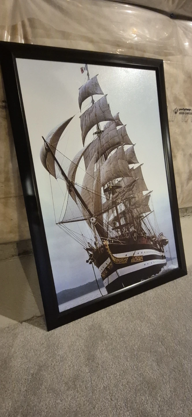 Framed Tall Ship Art Print - photo 2