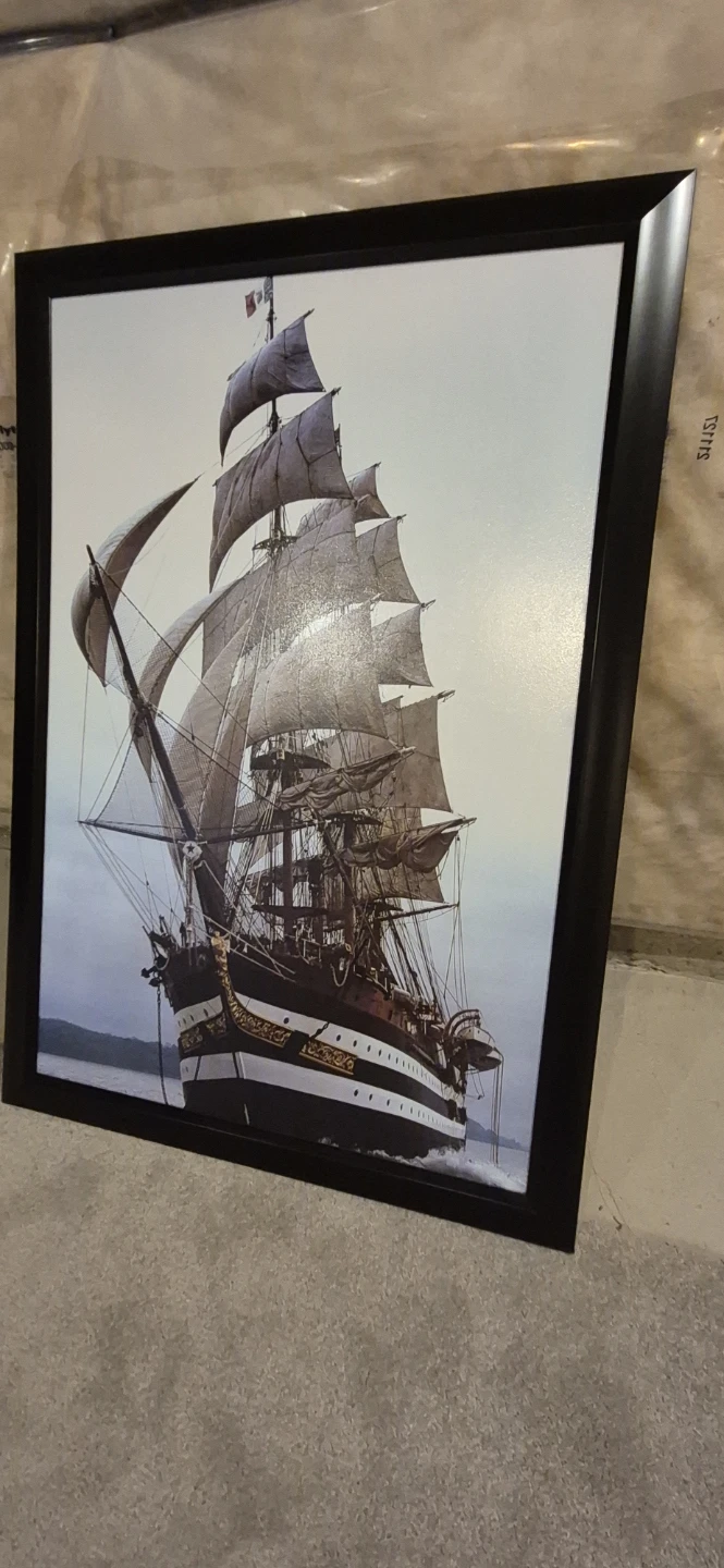 Framed Tall Ship Art Print - photo 3