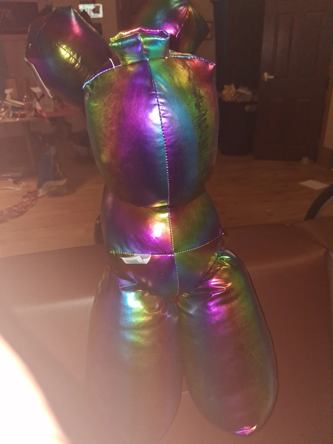 Stuffed Rainbow Dog Toy - photo 2