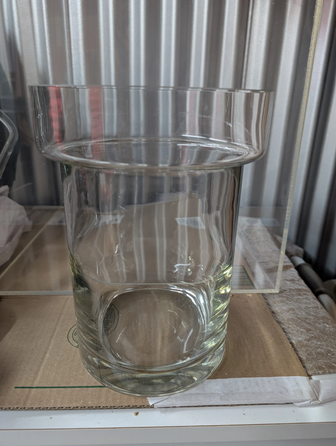 Clear Glass Cylinder Vase