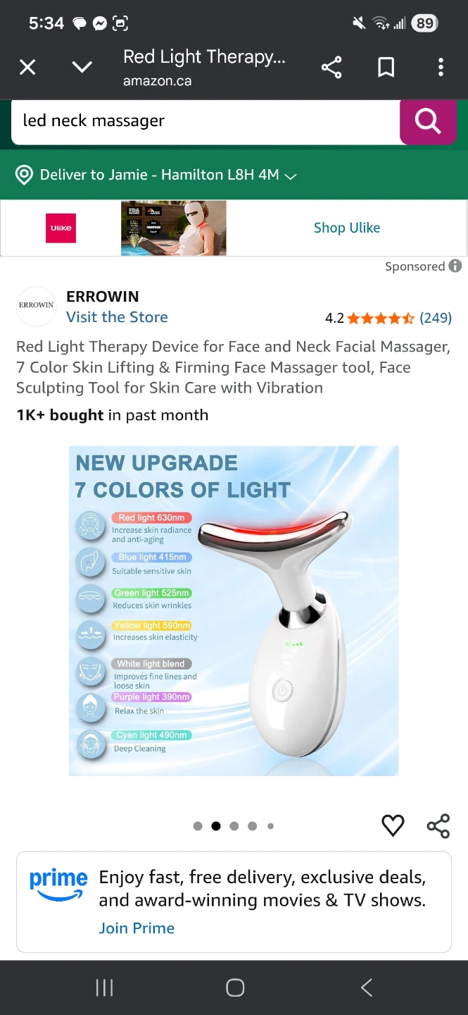 LED Neck Massager - photo 3