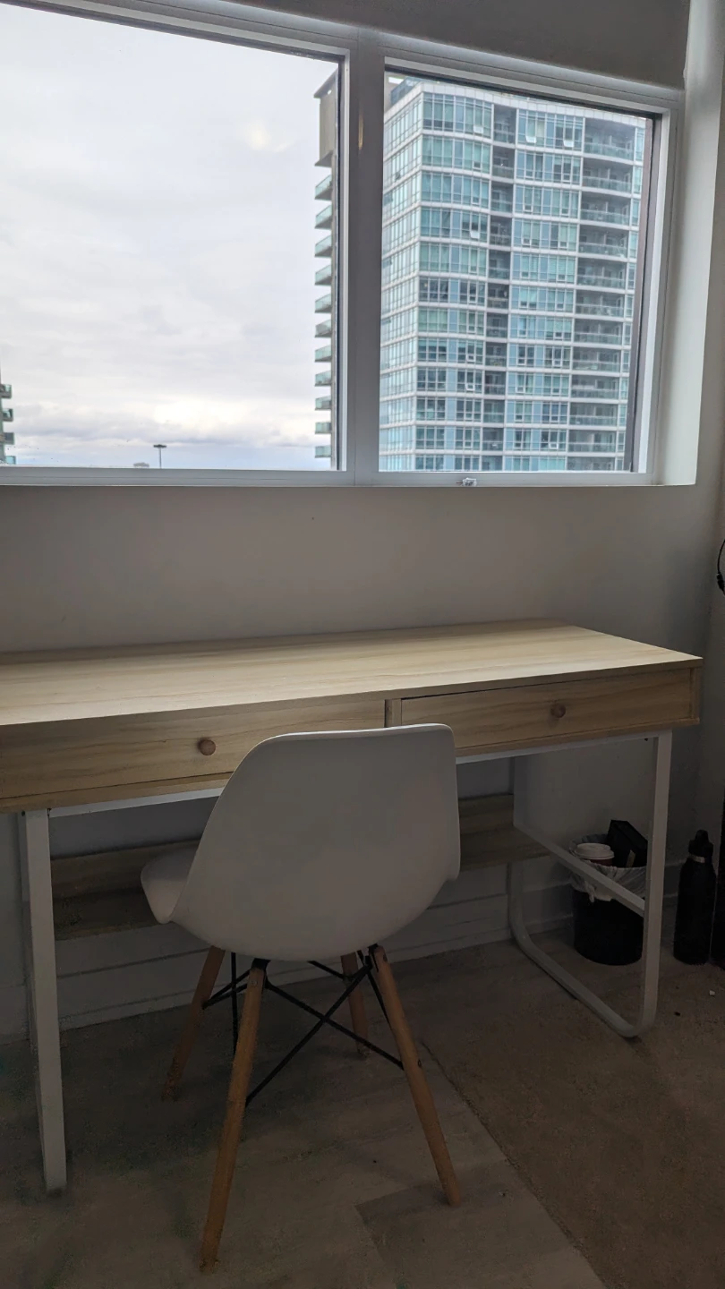 Table with 2 drawers & a Chair - Set - photo 2