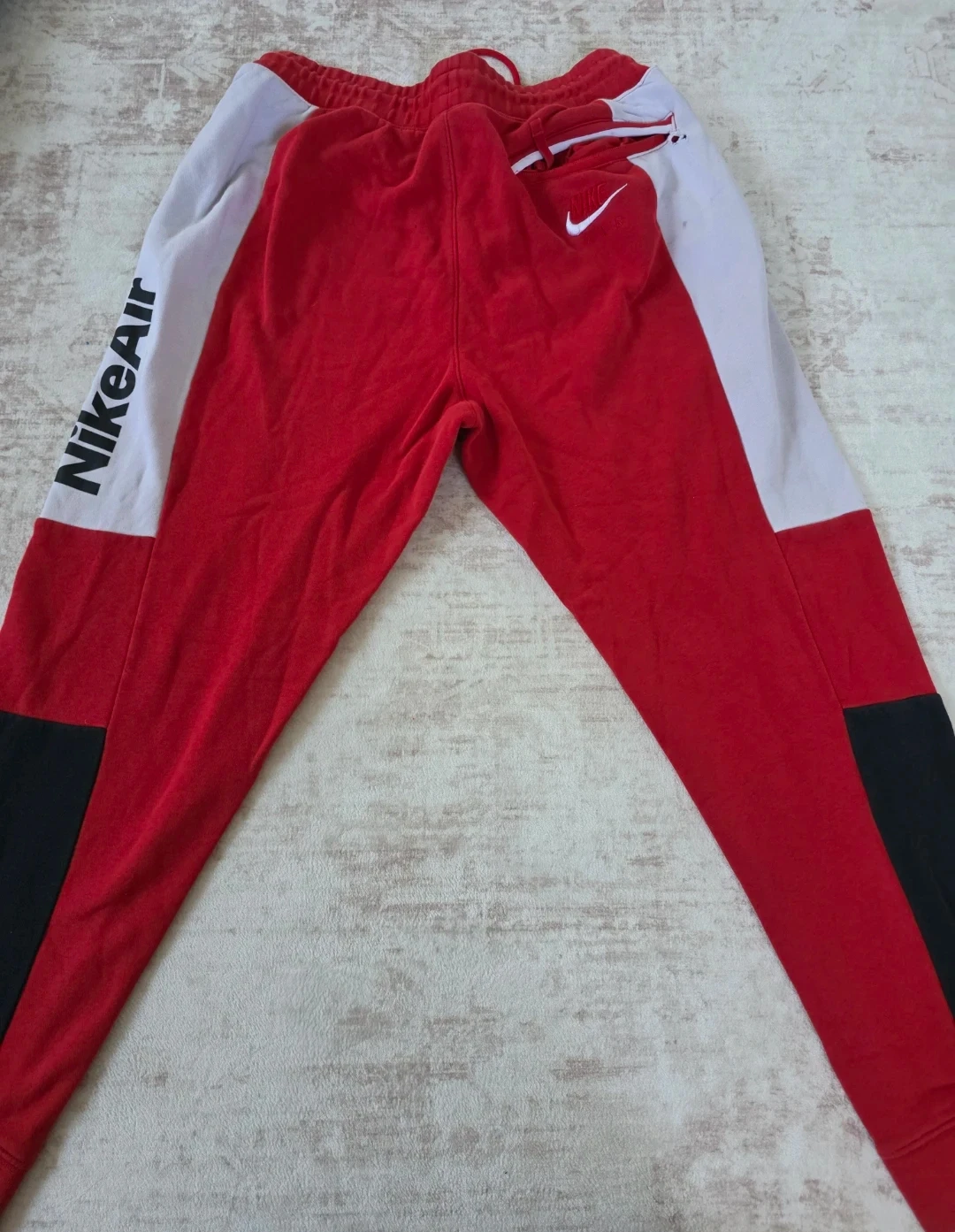 Nike Air Colorblock Jogger Sweatpants Red/White/Black - photo 2
