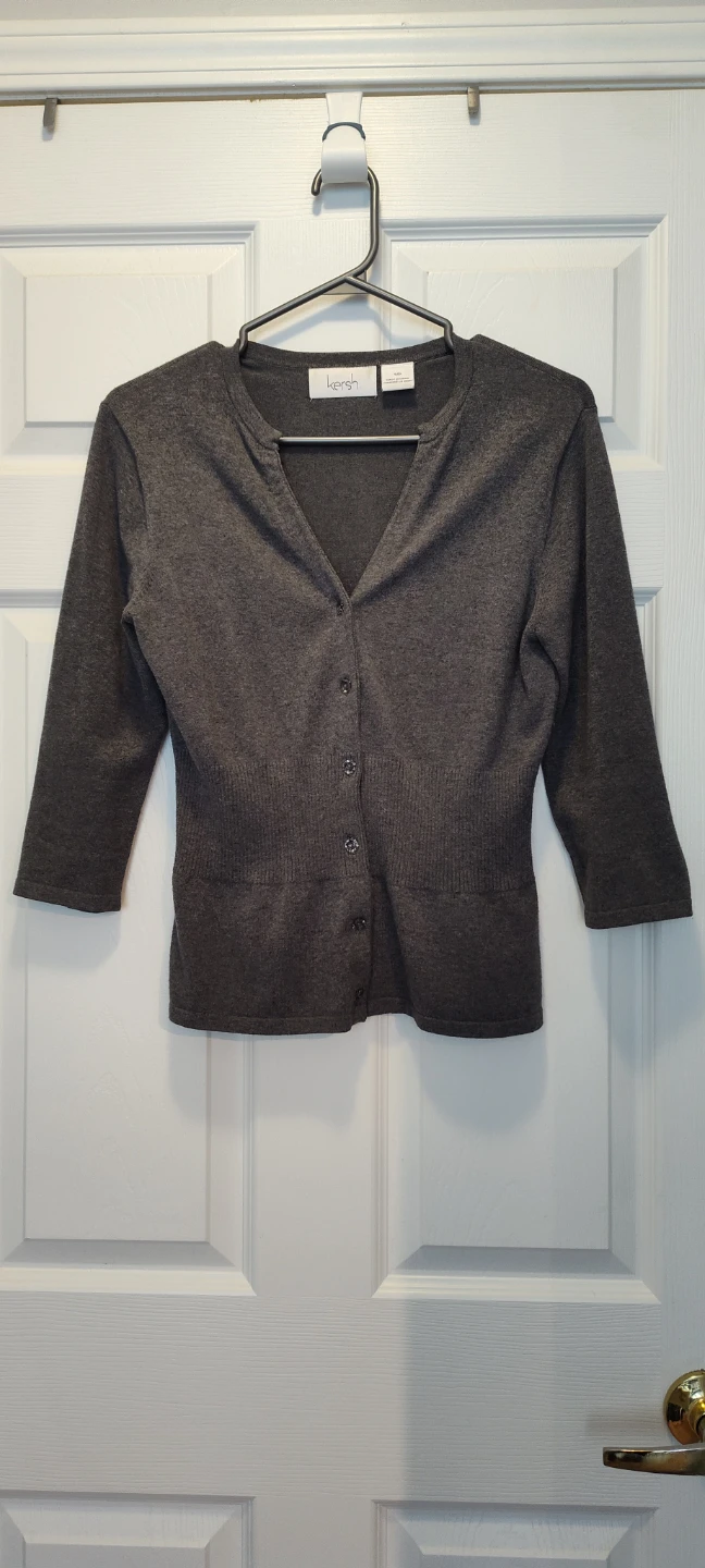 Kersh Women's Cardigan - Charcoal Grey